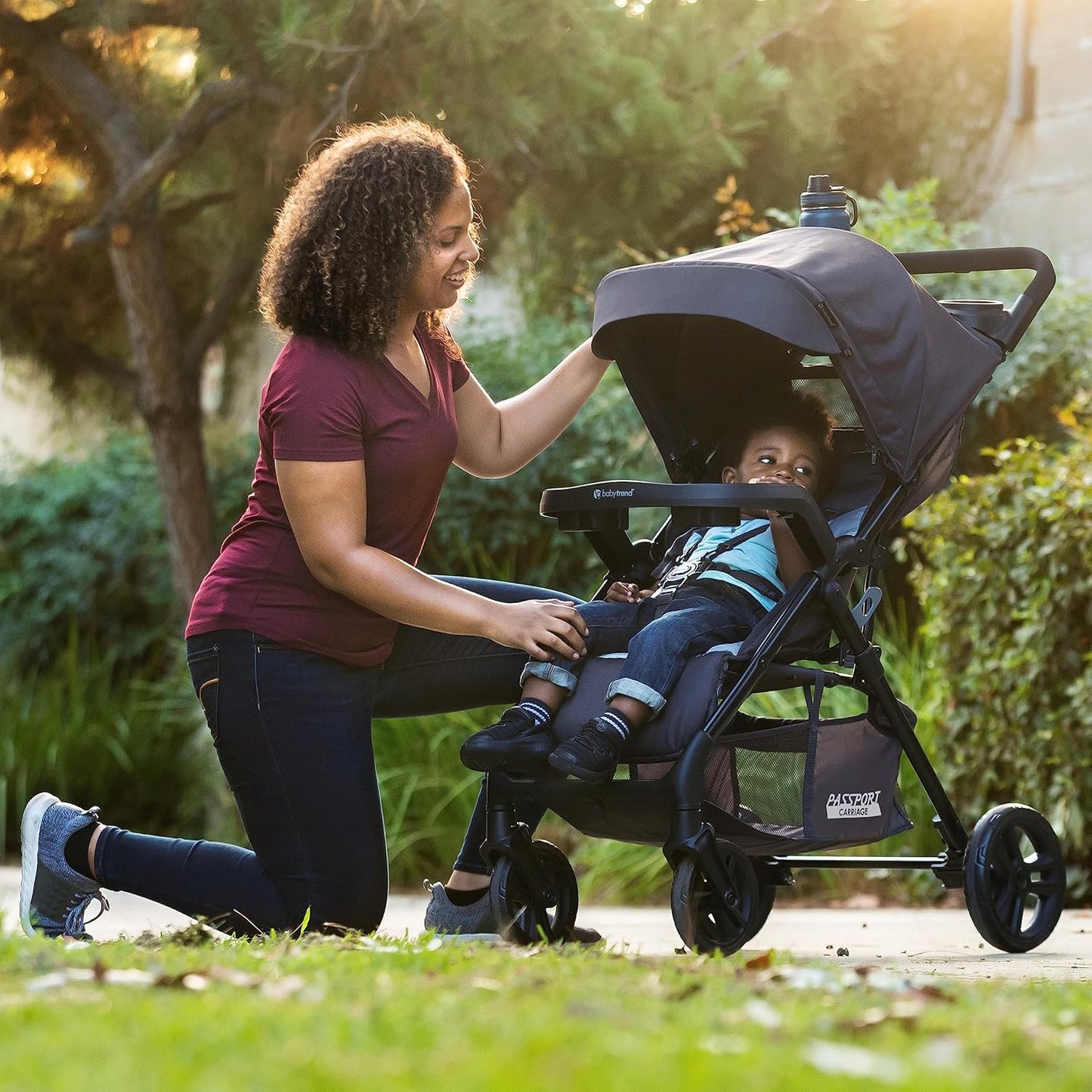 Baby Trend Passport® Carriage Stroller Travel System with EZ-Lift™ Infant Car Seat, Dash Pink