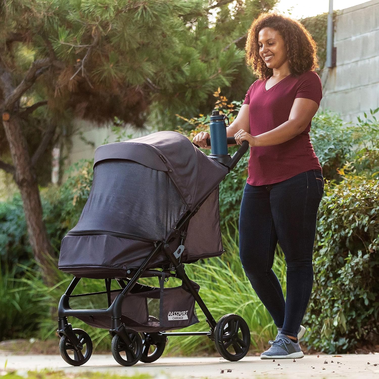 Baby Trend Passport® Carriage Stroller Travel System with EZ-Lift™ Infant Car Seat, Dash Pink